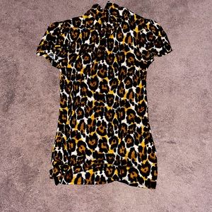 Trina Turk Leopard blouse.  Size P